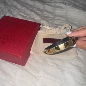 Valentino Gold Rockstud Bracelet